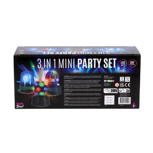 Overige Merken Party Time Mini Disco Led Lampen Set