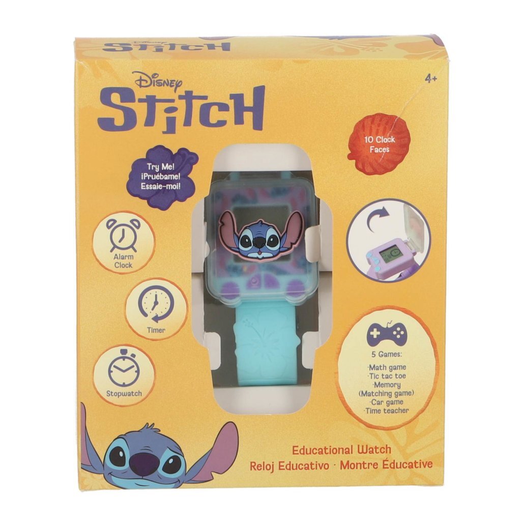 Disney Stitch Speel En Leer Horloge Lichtblauw