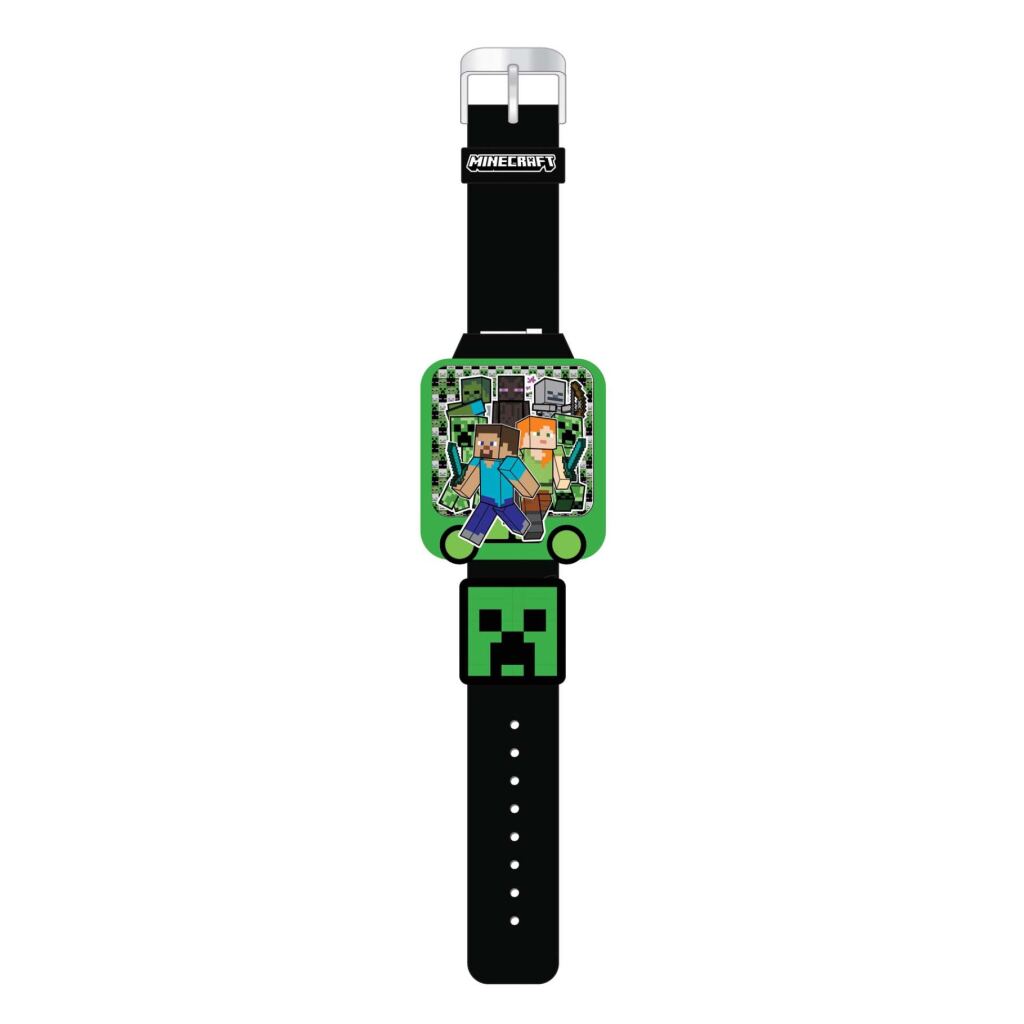 Overige Merken Minecraft Speel En Leer Horloge Groen/Zwart