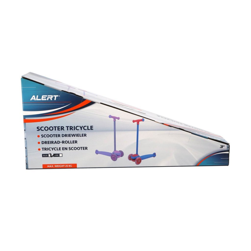 Alert Driewieler Step Blauw/Rood
