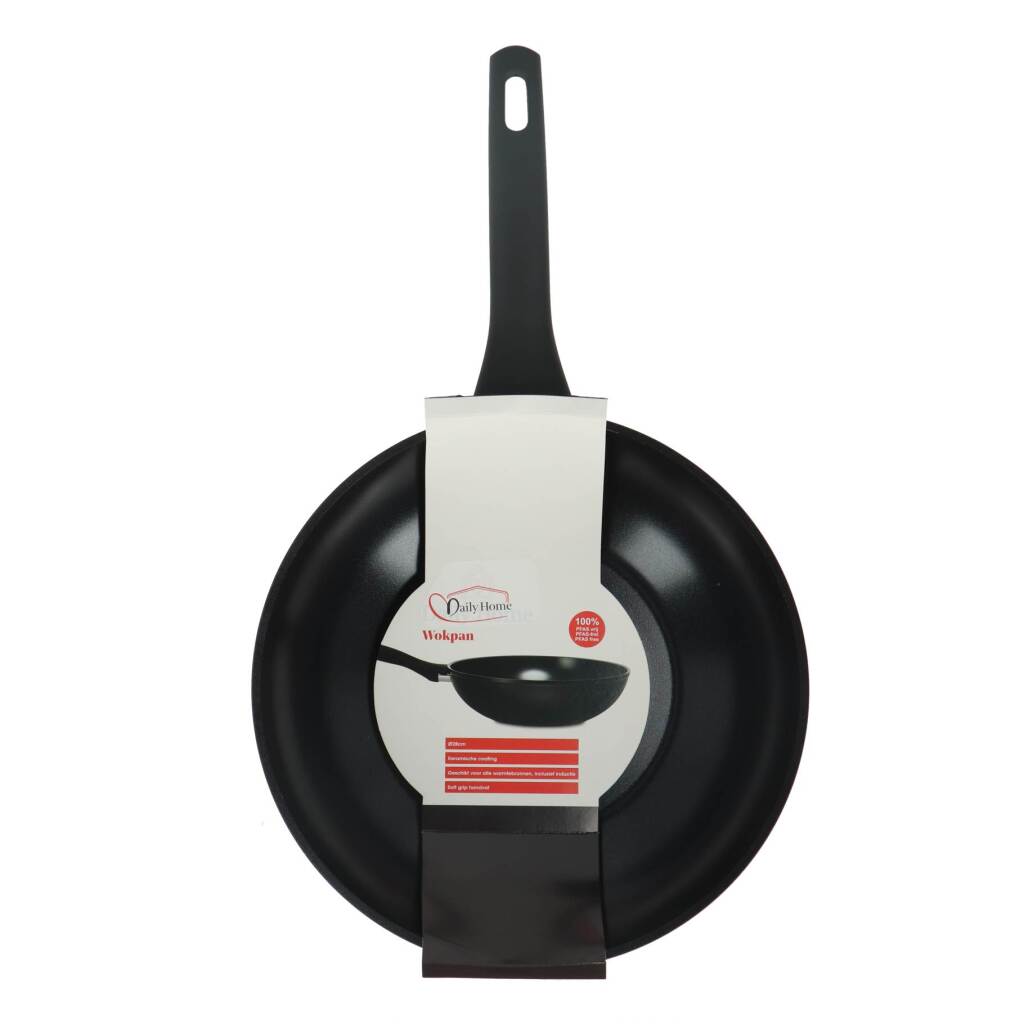 Daily Home Wokpan 28 Cm Zwart