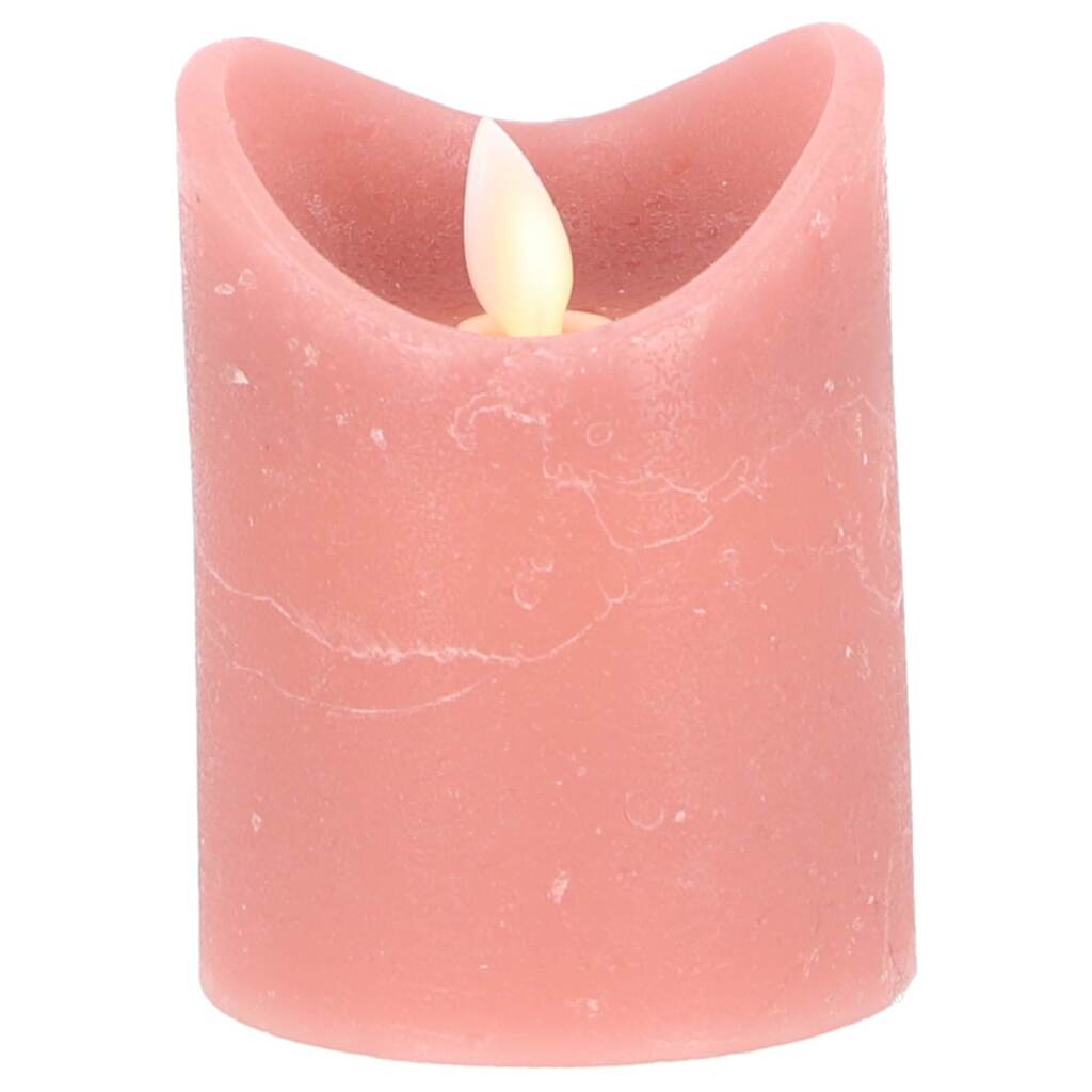 Daily Home Led Kaars 7.5X10 Cm Roze