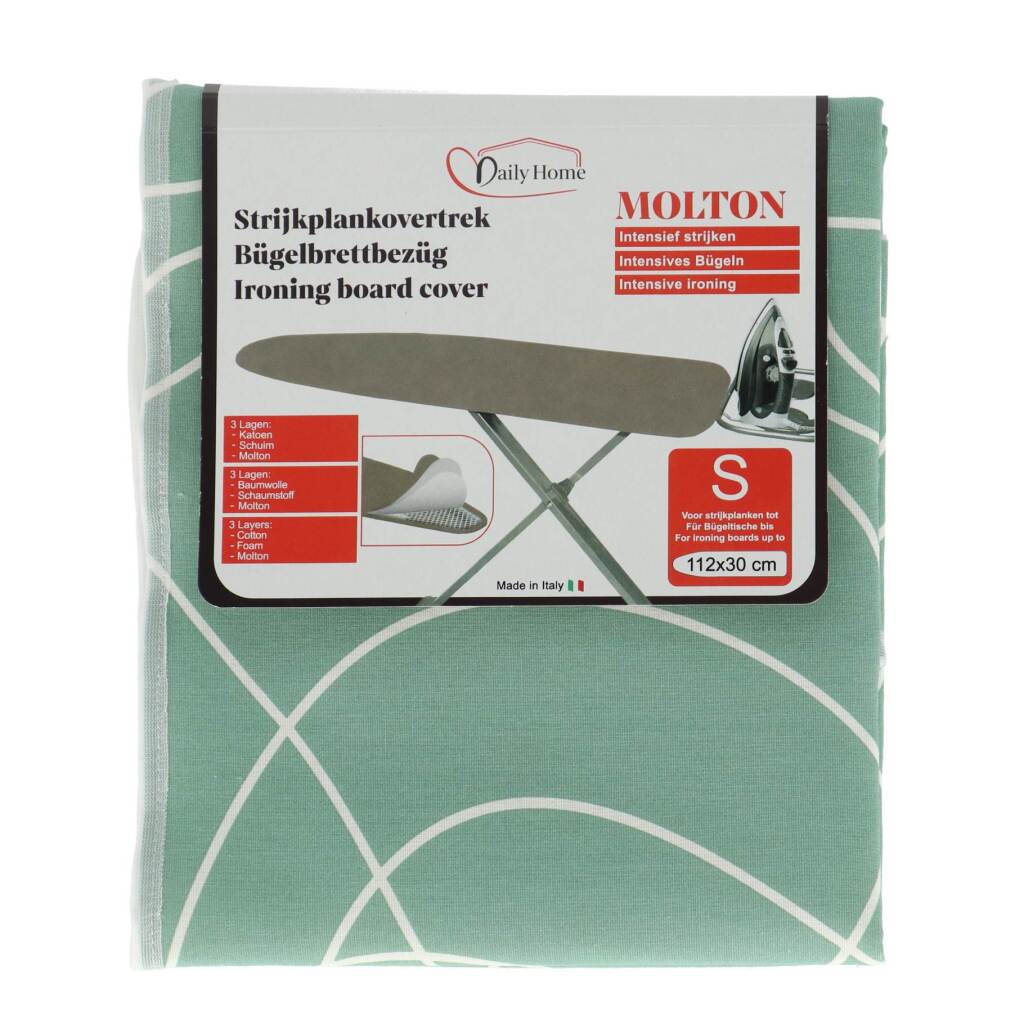 Daily Home Strijkmolton S 112X30 Cm Saliegroen/Wit