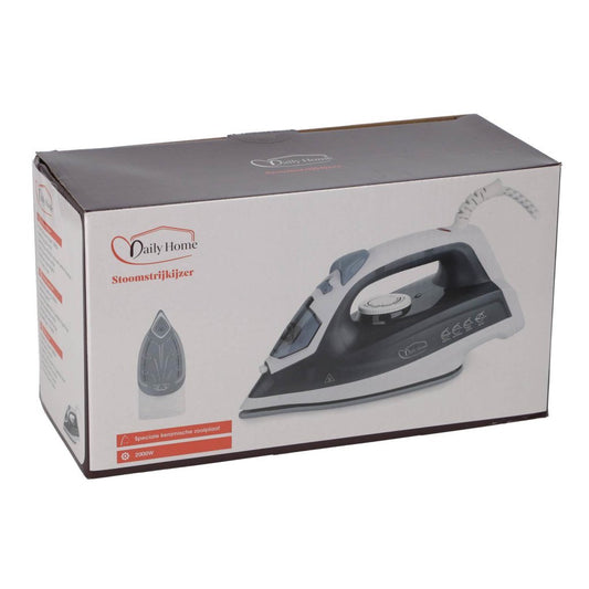 Daily Home Stoomstrijkijzer 2000W Grijs/Wit