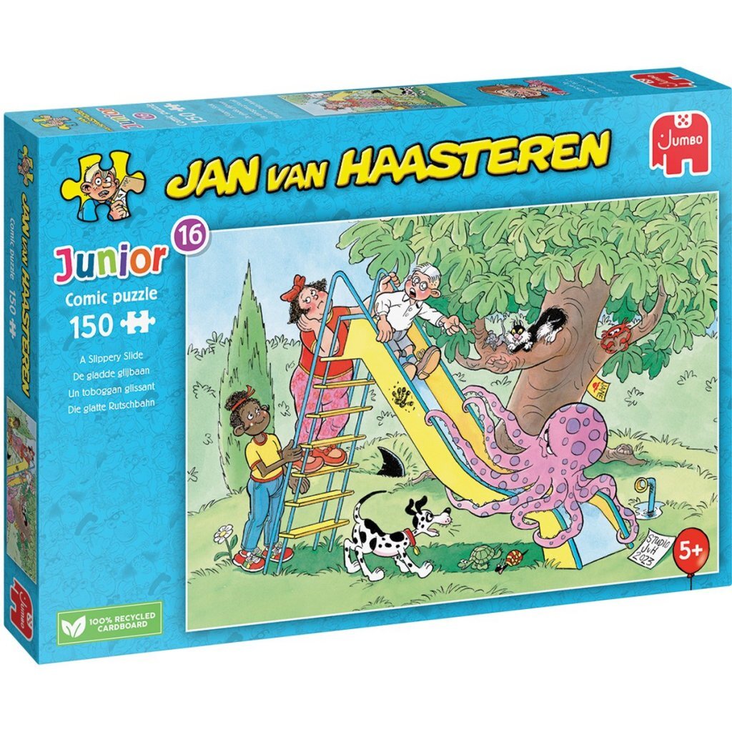 Jumbo Jumo Puzzel Jan Van Haarsten Junior De Gladde Glijbaan 150 Stukjes