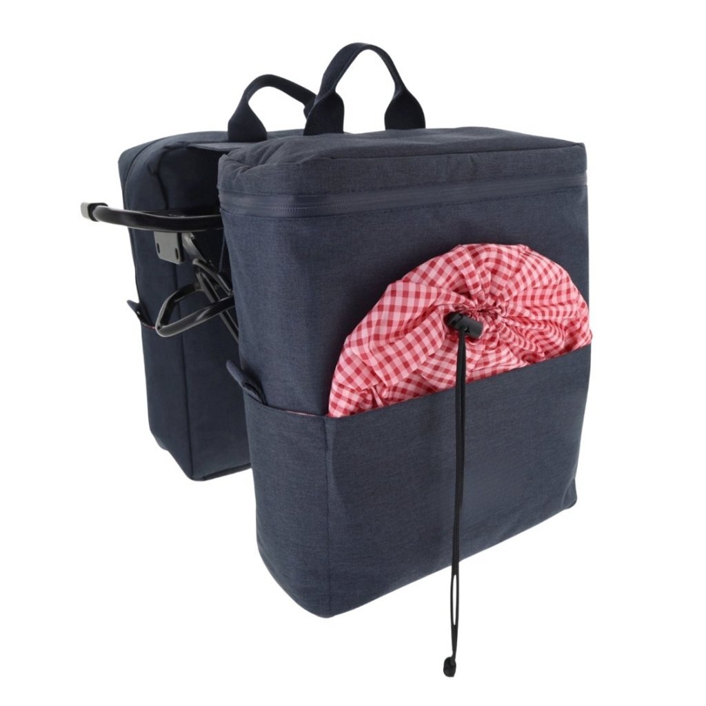 Toppoint Fietstas Met Picknick Set 26X13X34 Cm Donkerblauw