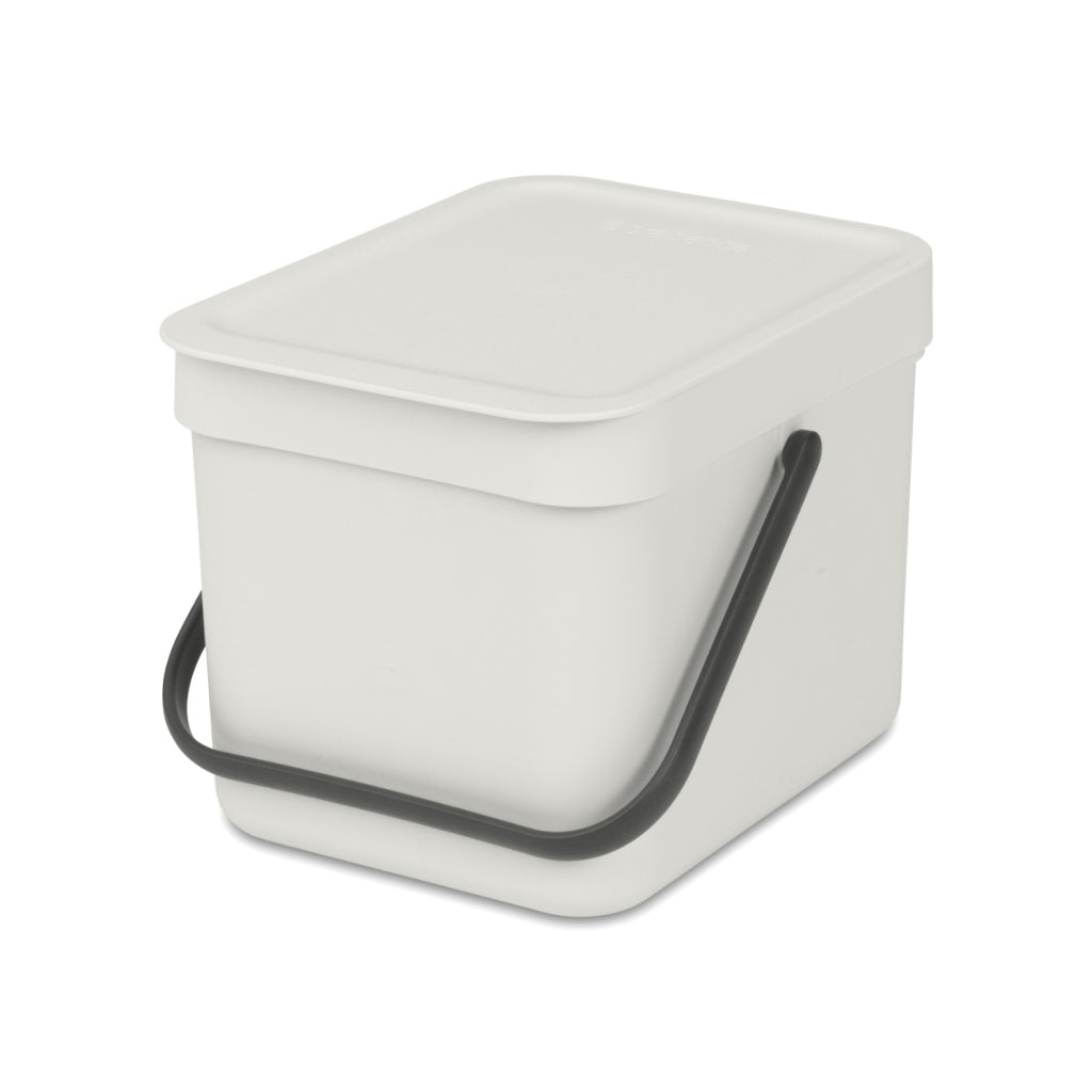 Brabantia Sort &Amp; Go Afvalemmer 6L Lichtgrijs