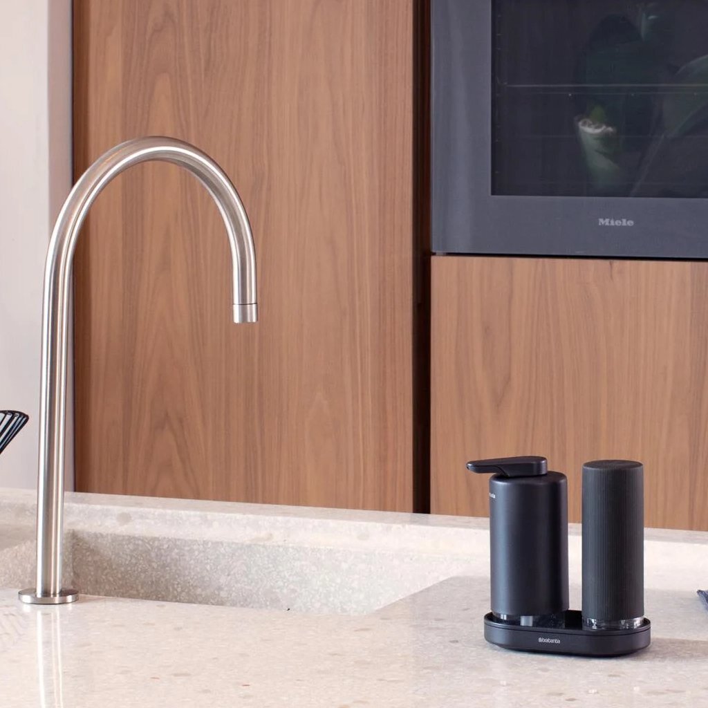Brabantia Sinkstyle Zeepdispenser Set Donkergrijs