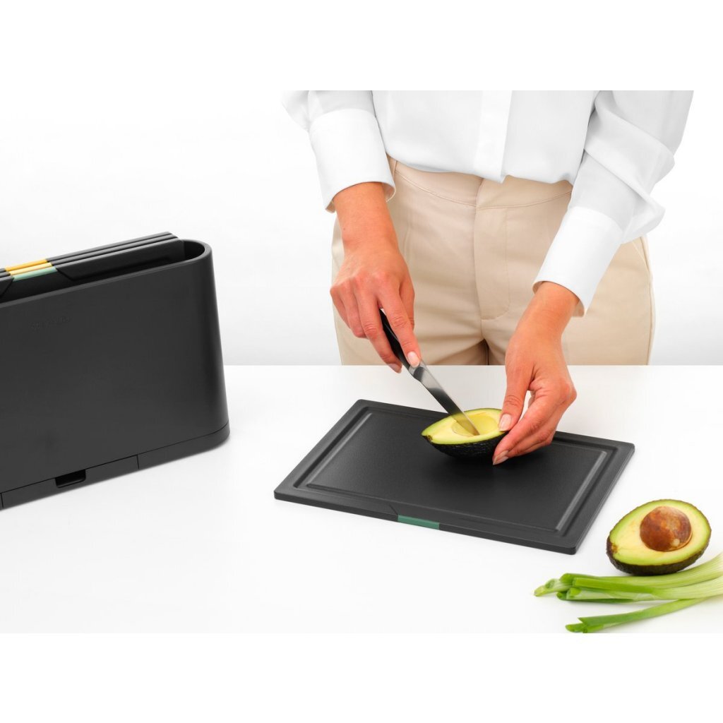 Brabantia Tasty+ Snijplankenset 4-Delig Zwart
