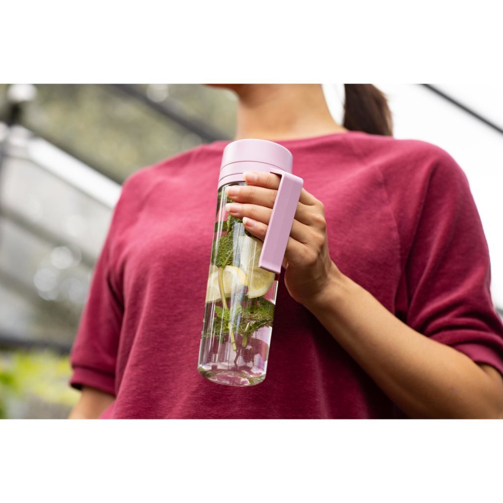 Brabantia Make &Amp; Take Waterfles Met Zeef 0.5L Roze/Transparant