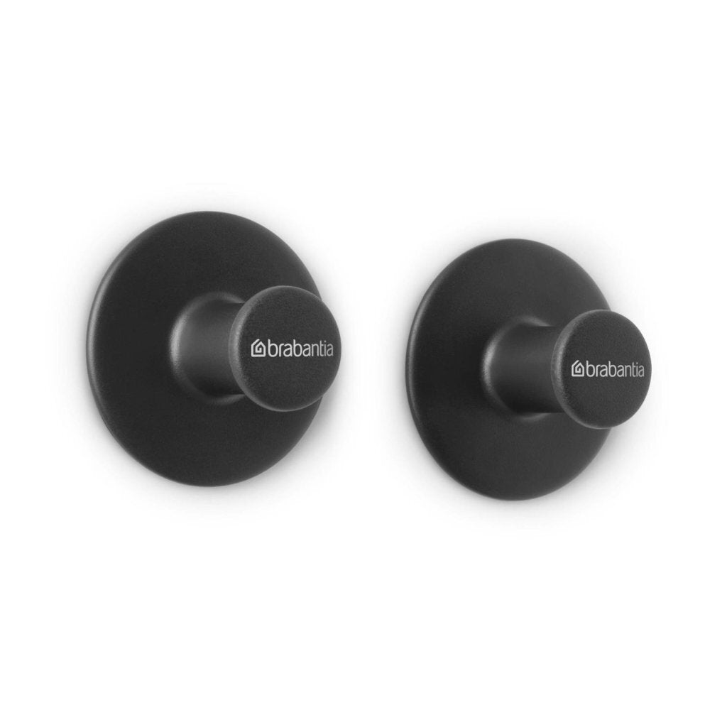 Brabantia Renew Handdoekhaakjes 2 Stuks Donkergrijs