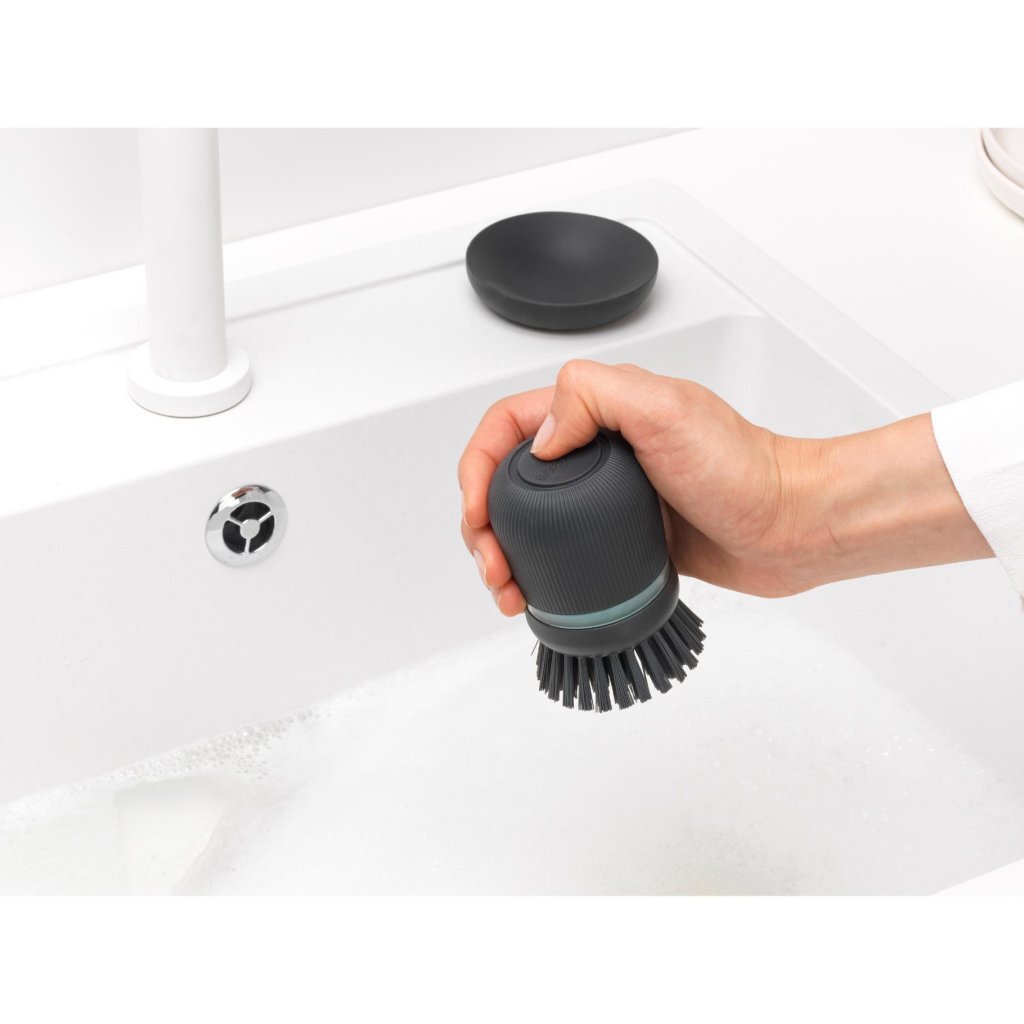 Brabantia Sinkside Afwasborstel Met Zeepreservoir Zwart