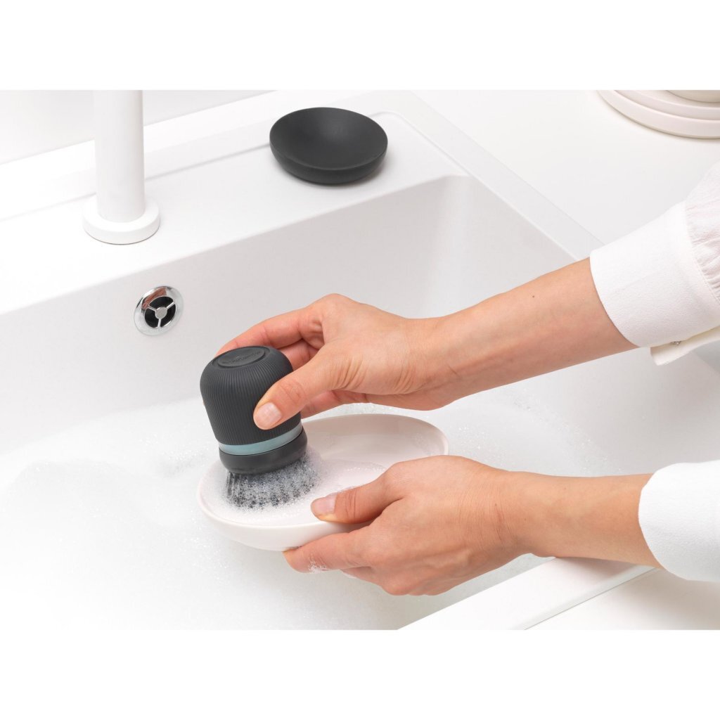 Brabantia Sinkside Afwasborstel Met Zeepreservoir Zwart