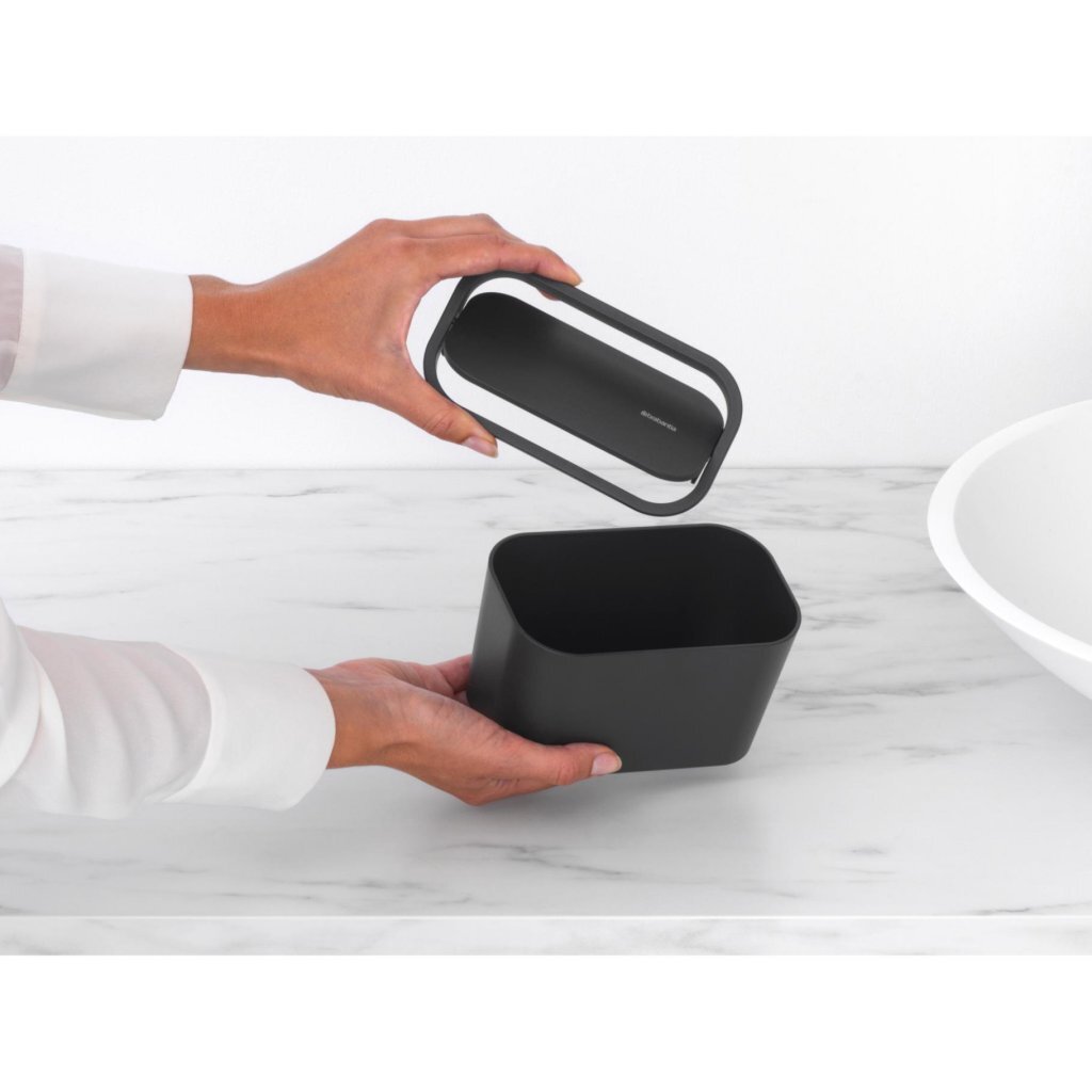 Brabantia Mindset Badkamer Afvalbakje Donkergrijs