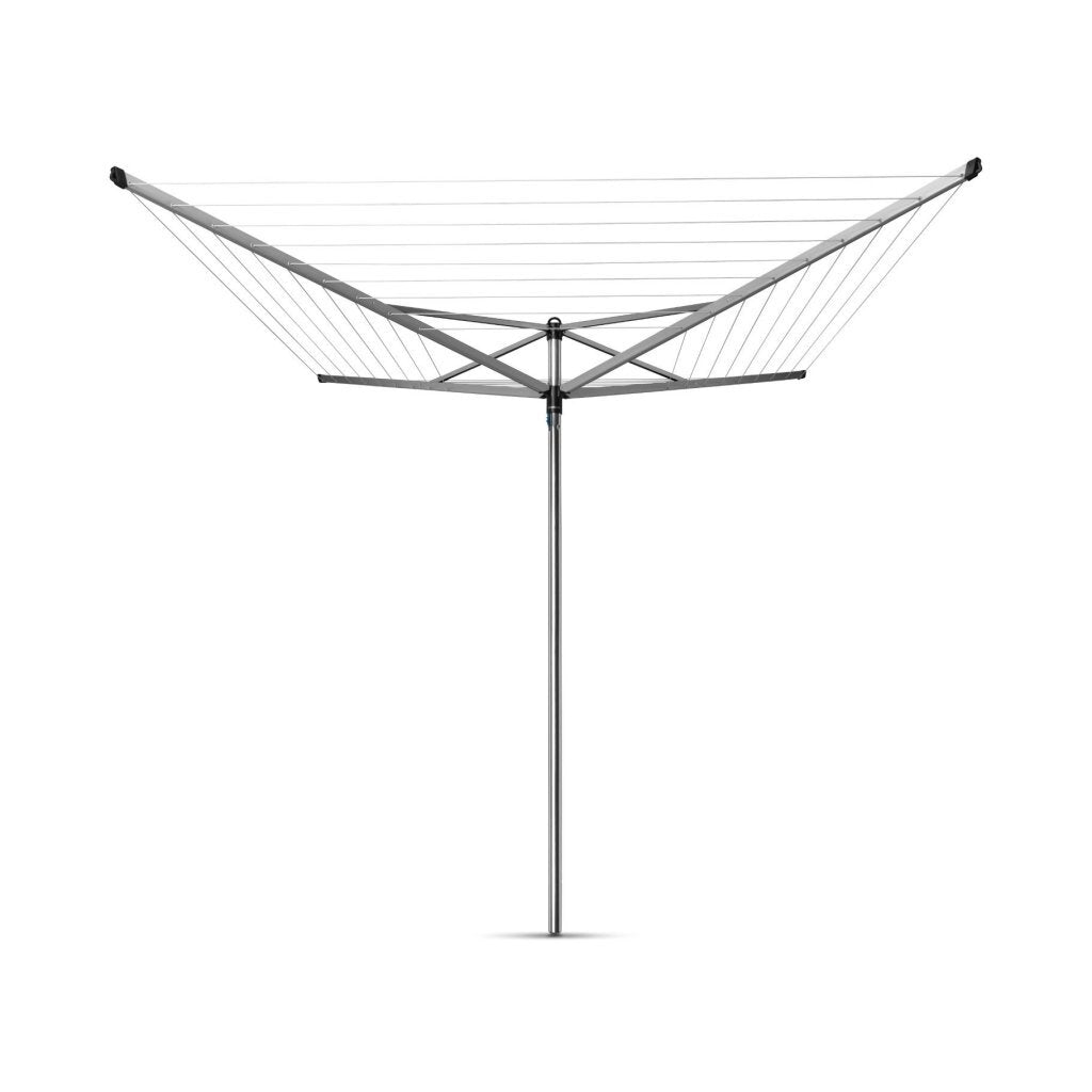 Brabantia Topspinner Droogmolen 50 M Drooglijn + Grondanker Metallic Grey