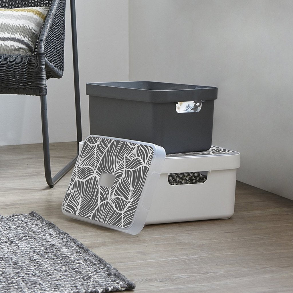 Sunware Sigma Home Opbergbox 13L 35X24.6X18.3 Cm Antraciet