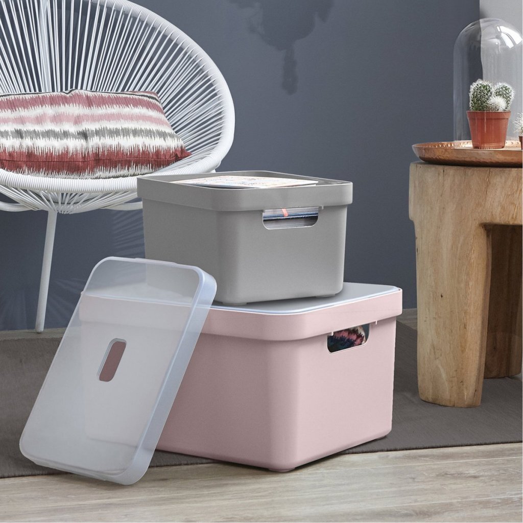 Sunware Sigma Home Opbergbox 32L 44.4X34.2X24.2 Cm Roze