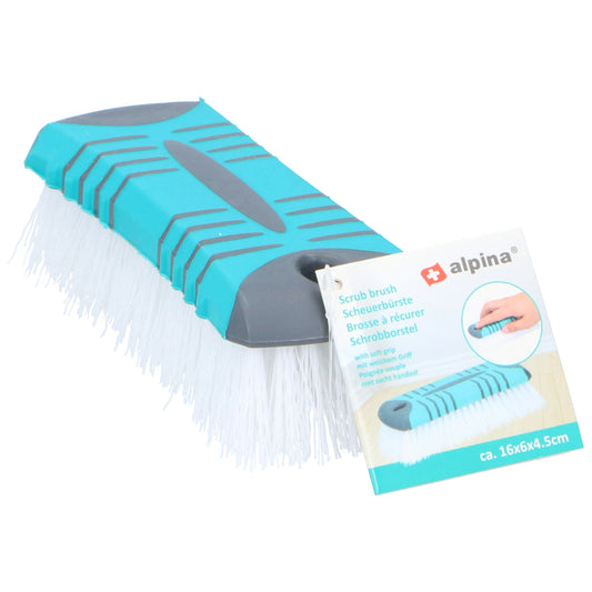 Alpina Schrobborstel 16X6X4.5 Cm Blauw/Grijs