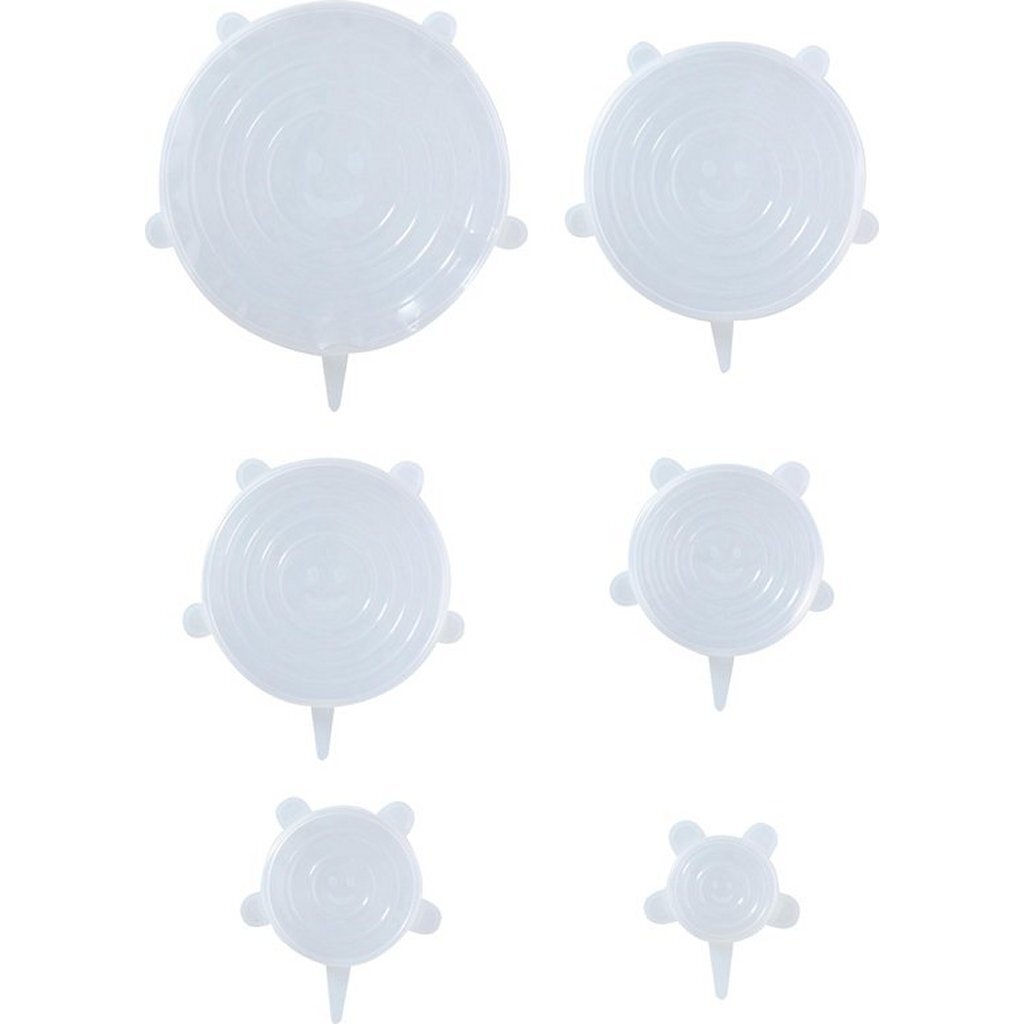 Alpina Flexibele Siliconen Deksels 6/9/11/14/16/20 Cm 6 Stuks