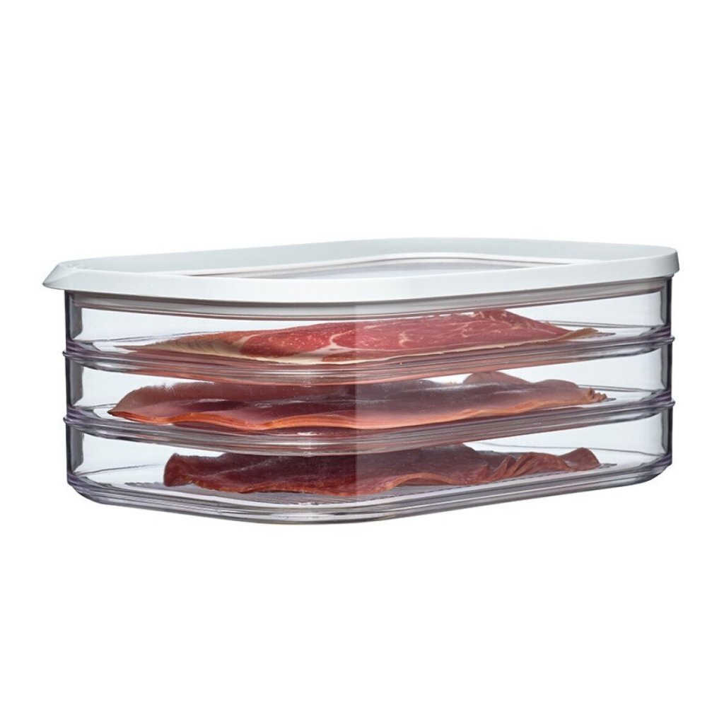 Mepal Modula Vleeswarendoos 3-Laags Wit/Transparant