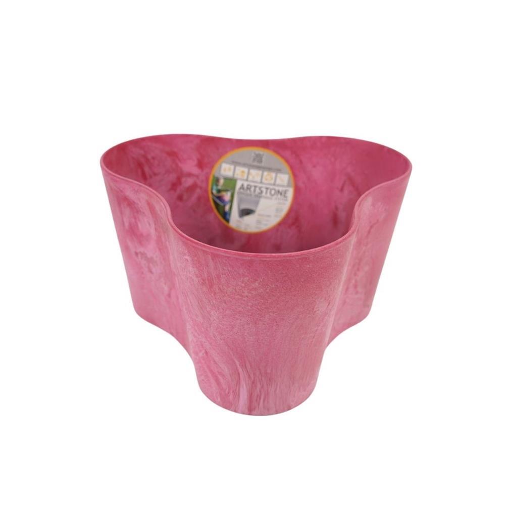 Overige Merken Artstone Bloempot Claire 23X23X14 Cm Roze