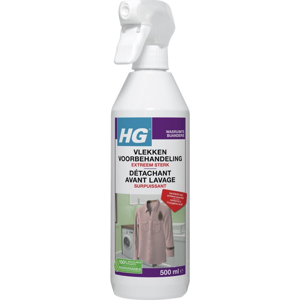 Hg Vlekken En Plekken Voorbehandeling Spray Extra Sterk 500 Ml