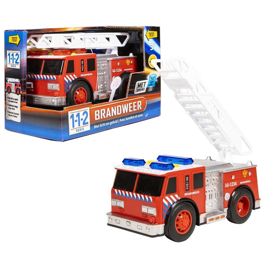 112 Brandweerwagen + Licht en Geluid Direct leverbaar