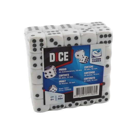 Clown Games Dobbelstenen 50 Stuks