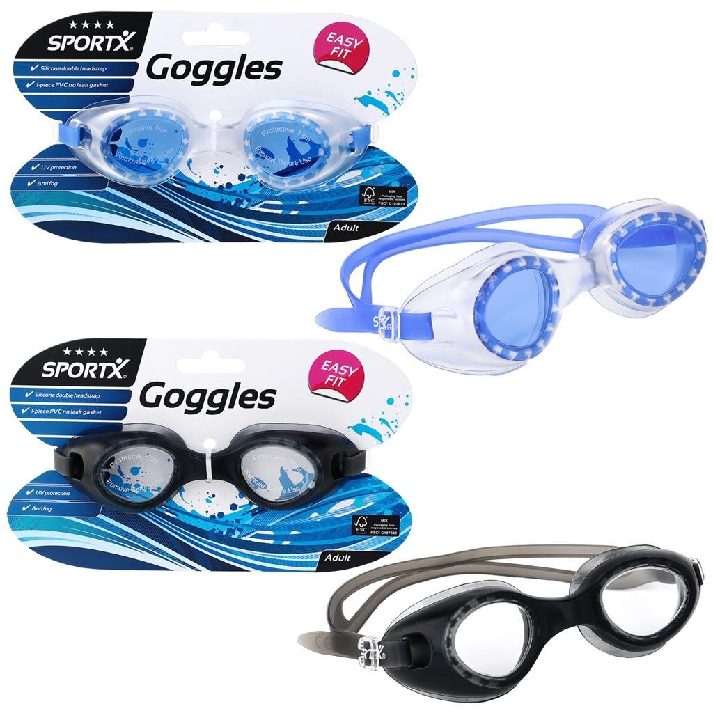 Sportx Volwassenen Zwembril 4 Sterren Assorti