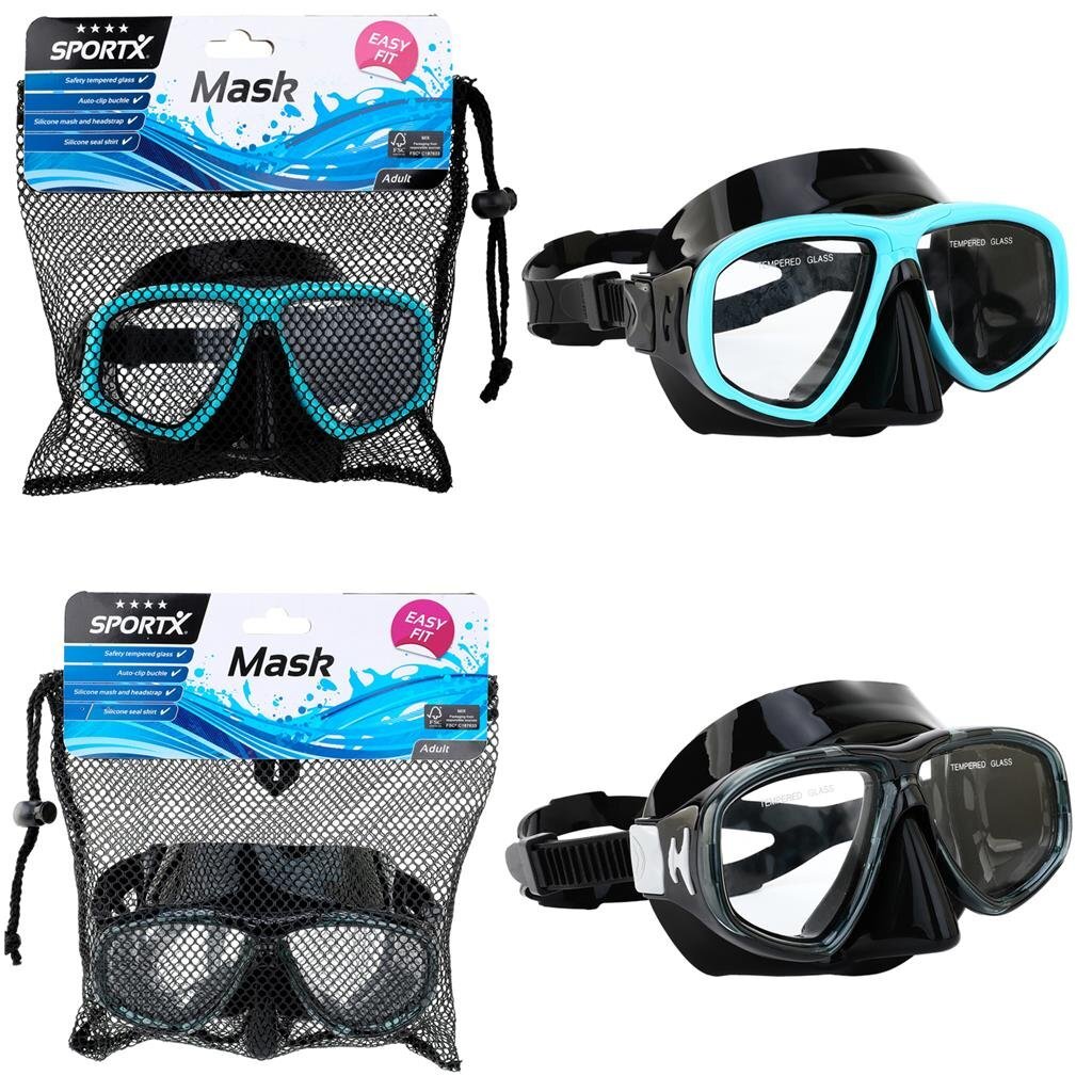 Sportx Volwassenen Zwemmasker 4 Sterren Assorti