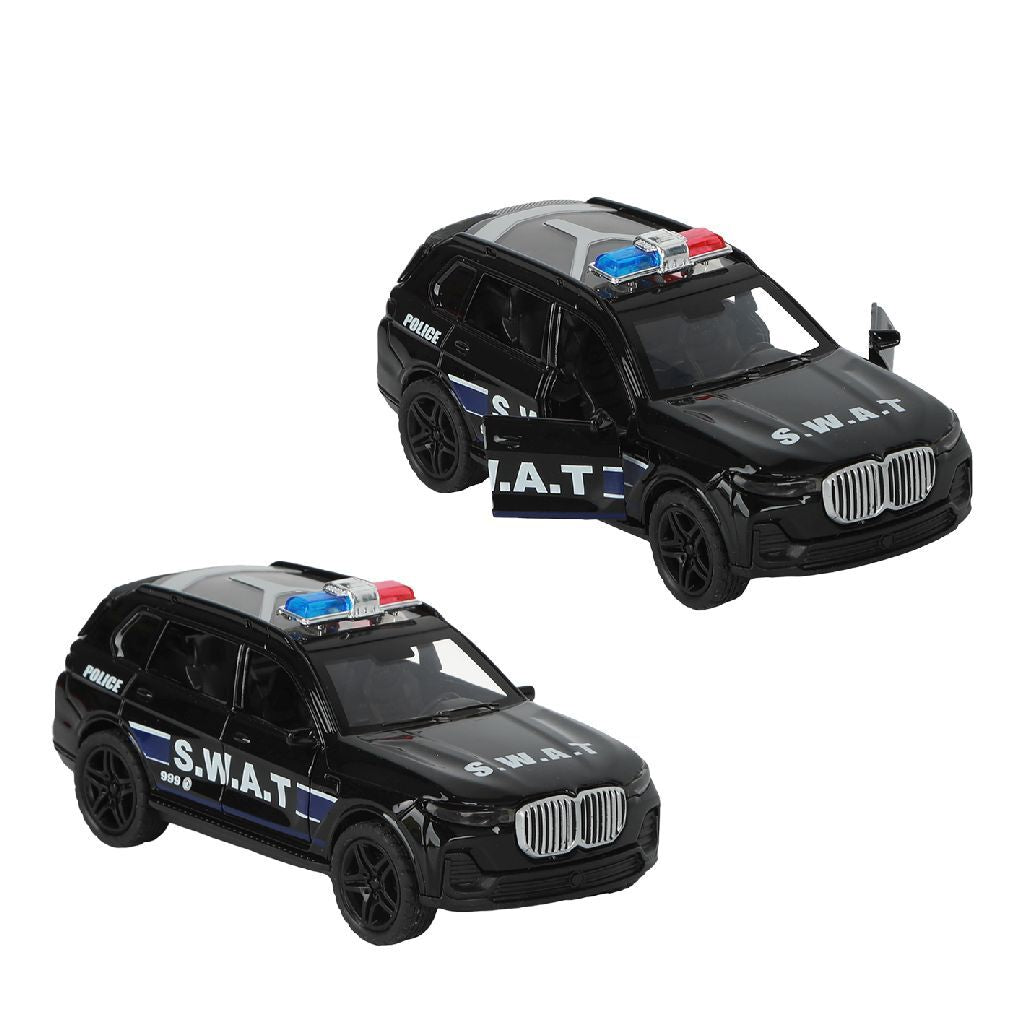 112 Pull-Back Politie SUV 1:36 + Licht en Geluid Direct leverbaar