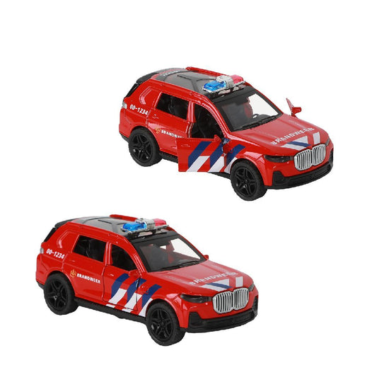 112 Pull-Back Politie Sportwagen 1:36 + Licht en Geluid Direct leverbaar