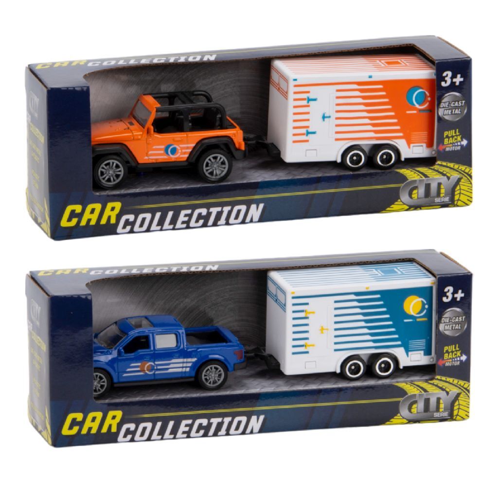 City Car Collection Die-Cast Pick-Up Met Boedelbak 1:50 Assorti