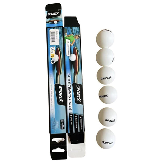 Sportx Tafeltennisballen 6 Stuks Wit