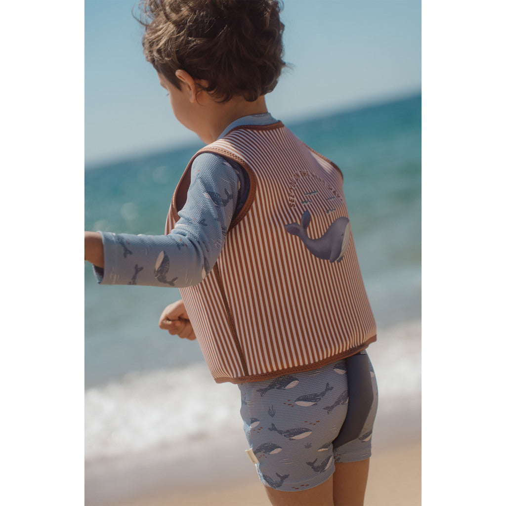 Little Dutch Ocean World Zwemvest 2-3 Jaar Oranje/Wit