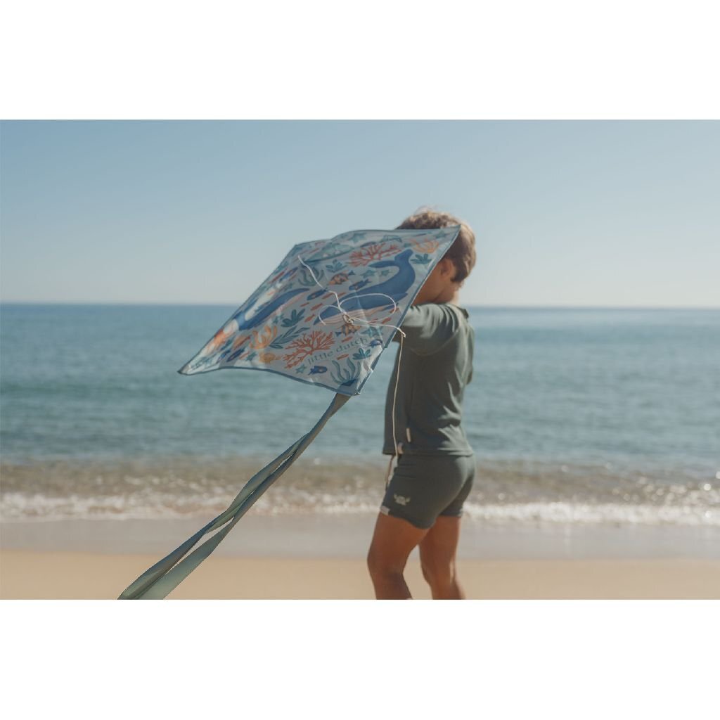 Little Dutch Ocean World Diamant Vlieger 65X65 Cm Blauw