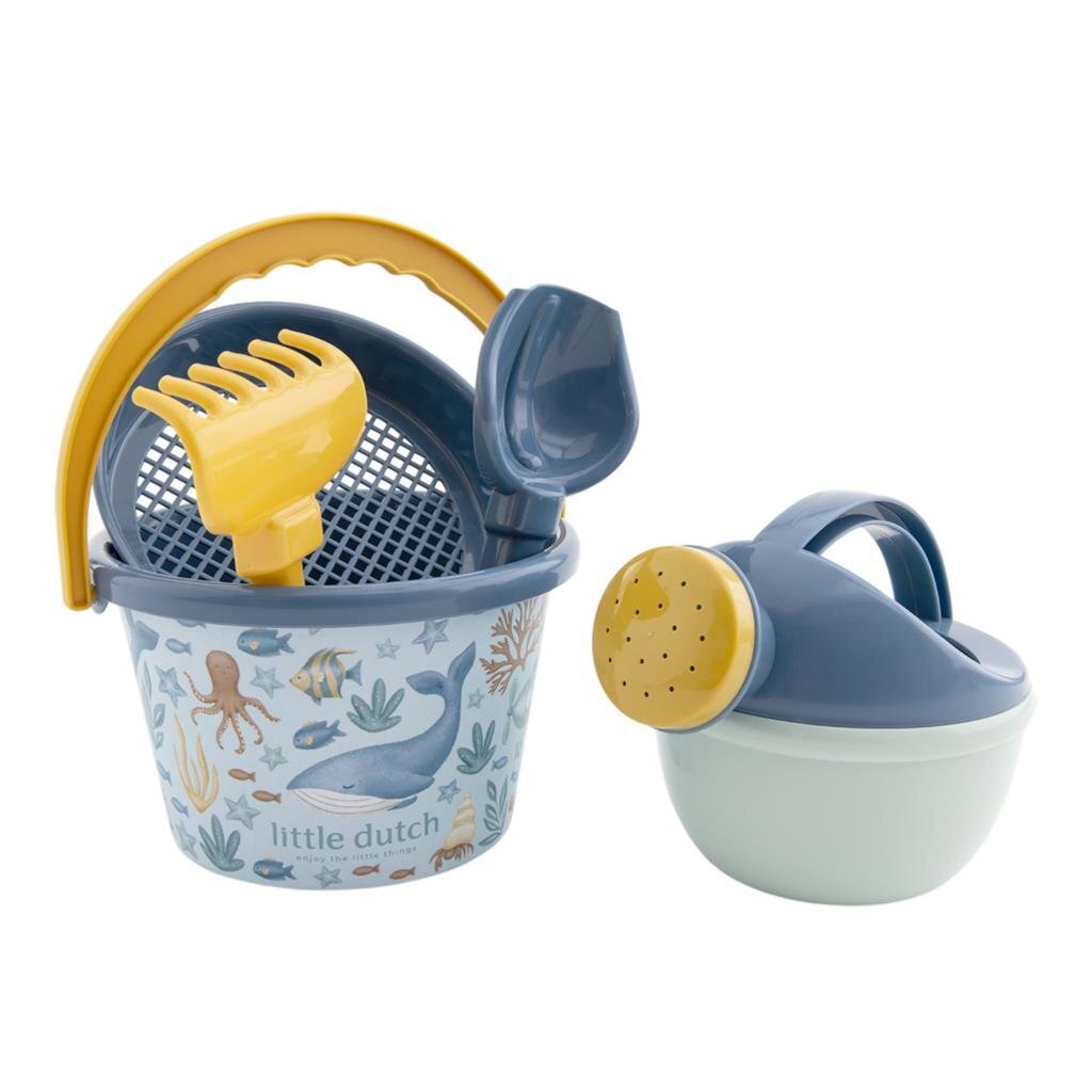 Little Dutch Ocean World Strandset 5-Delig Blauw/Geel