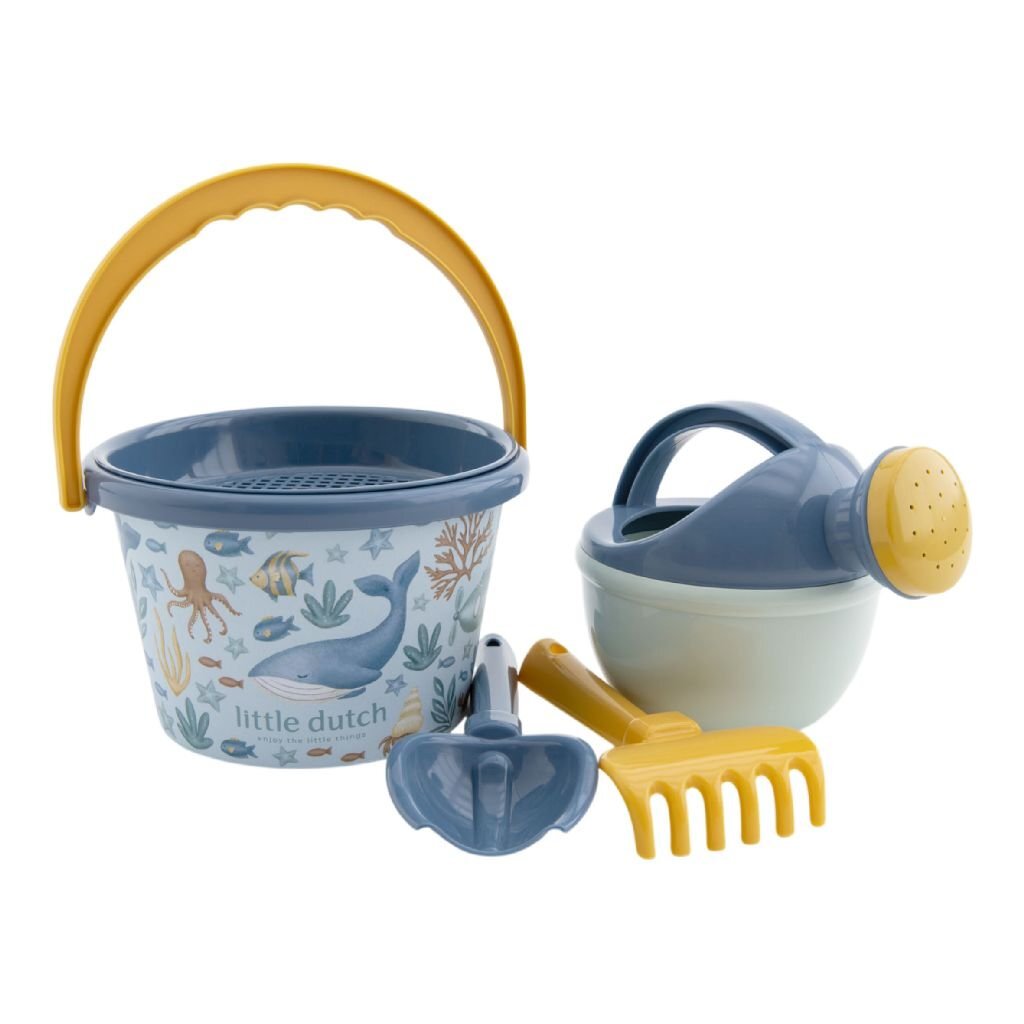 Little Dutch Ocean World Strandset 5-Delig Blauw/Geel