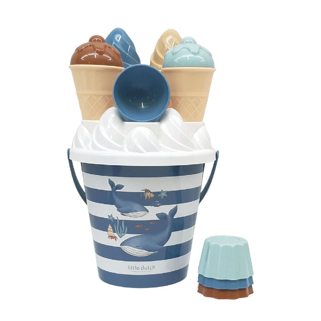 Little Dutch Ocean World Ijsjes Emmerset 14-Delig Blauw/Wit