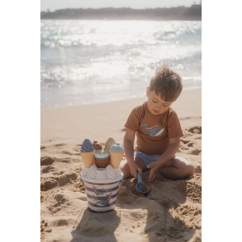 Little Dutch Ocean World Ijsjes Emmerset 14-Delig Blauw/Wit