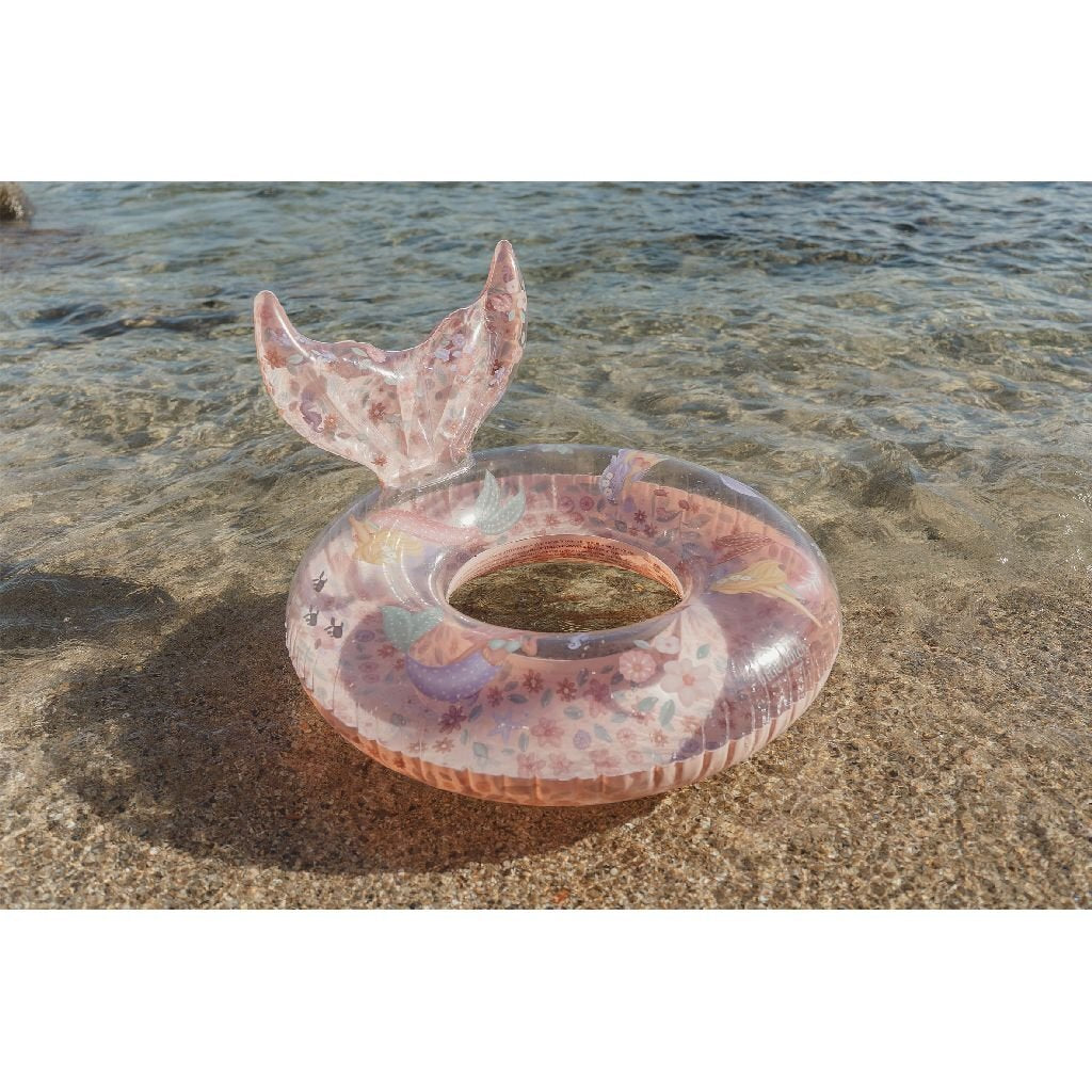 Little Dutch Dreamy Mermaid Zwemring Met Staart 91 Cm Roze