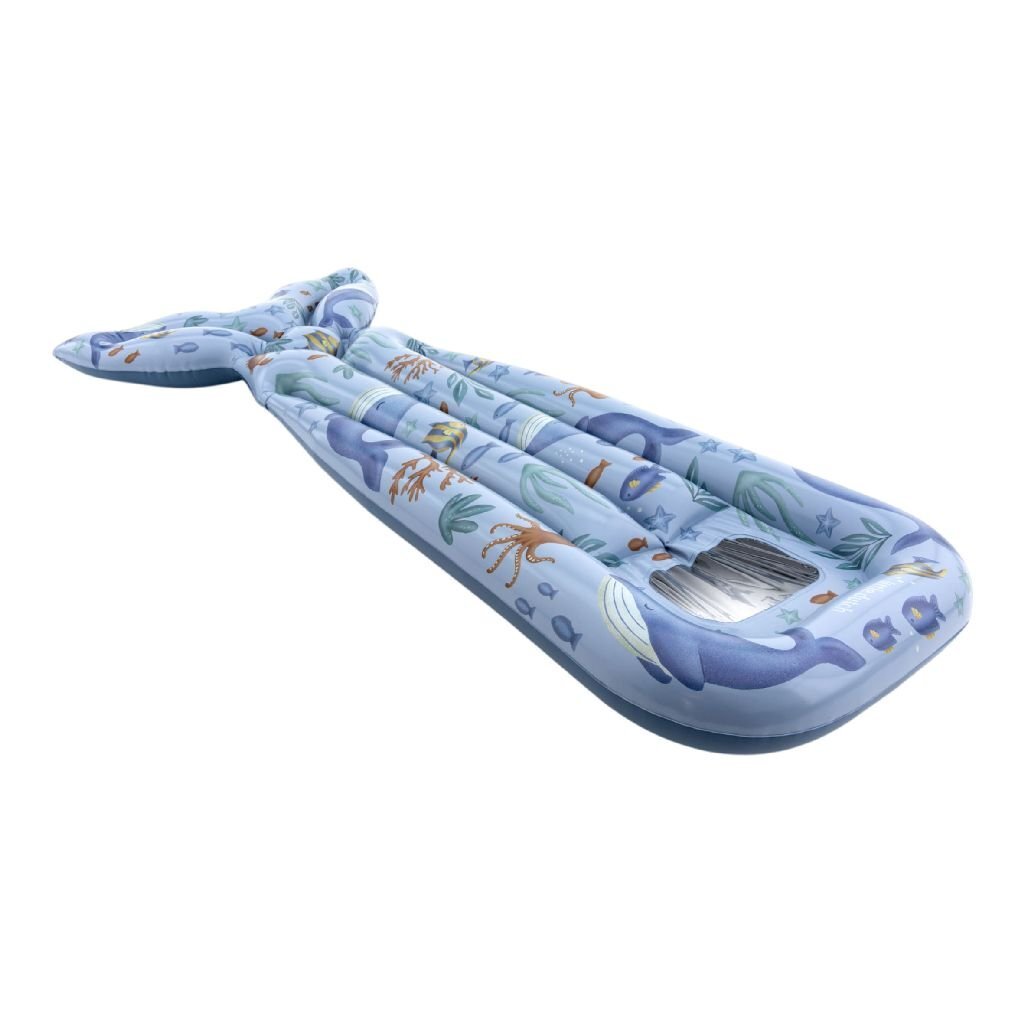 Little Dutch Ocean World Luchtbed Met Staart 118 Cm Blauw