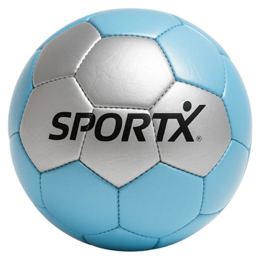 Sportx Voetbal 330-350 Gr Lichtblauw/Zilver