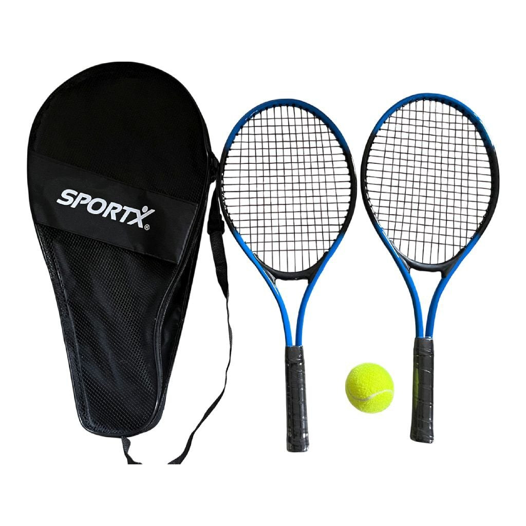Sportx Tennisset Assorti Blauw/Zwart