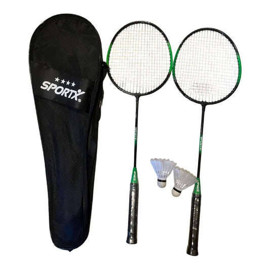 Sportx Badmintonset 4 Sterren Assorti Groen/Zwart