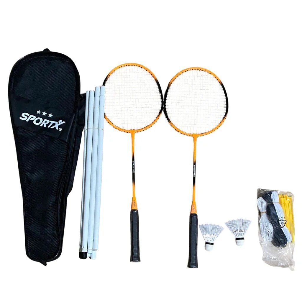 Sportx Badmintonset 3 Sterren + Net Assorti
