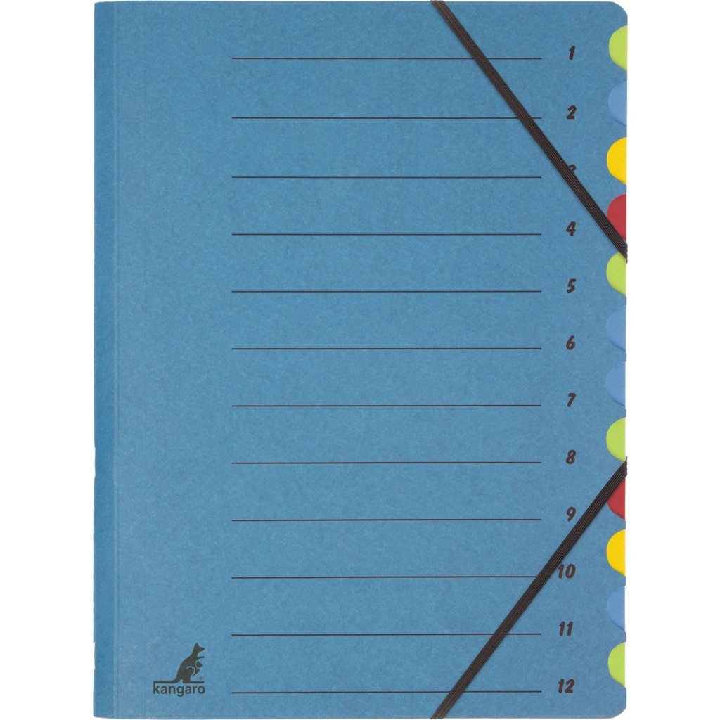 Kangaro K-3010-12 Sorteermap Met 12 Tabs