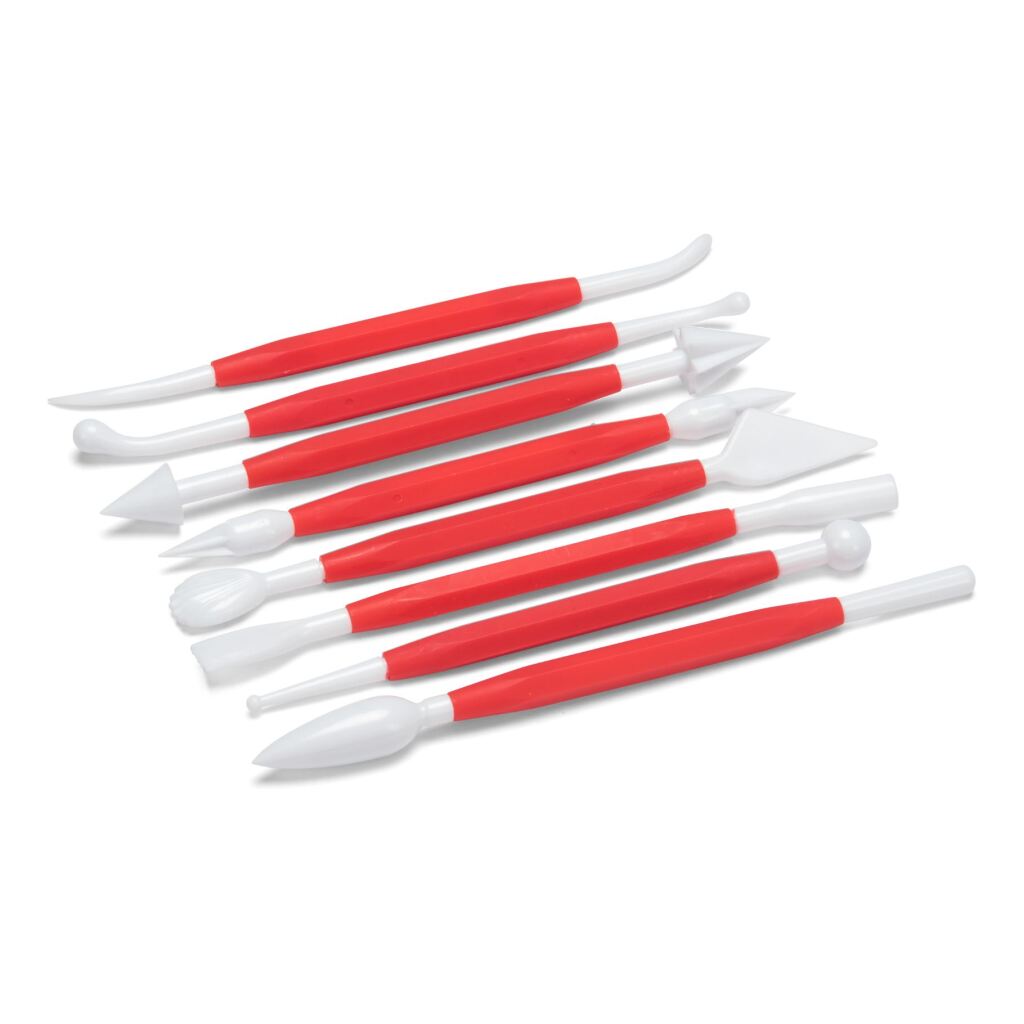 Patisse Modelleerset 16 Cm 8-Delig Wit/Rood