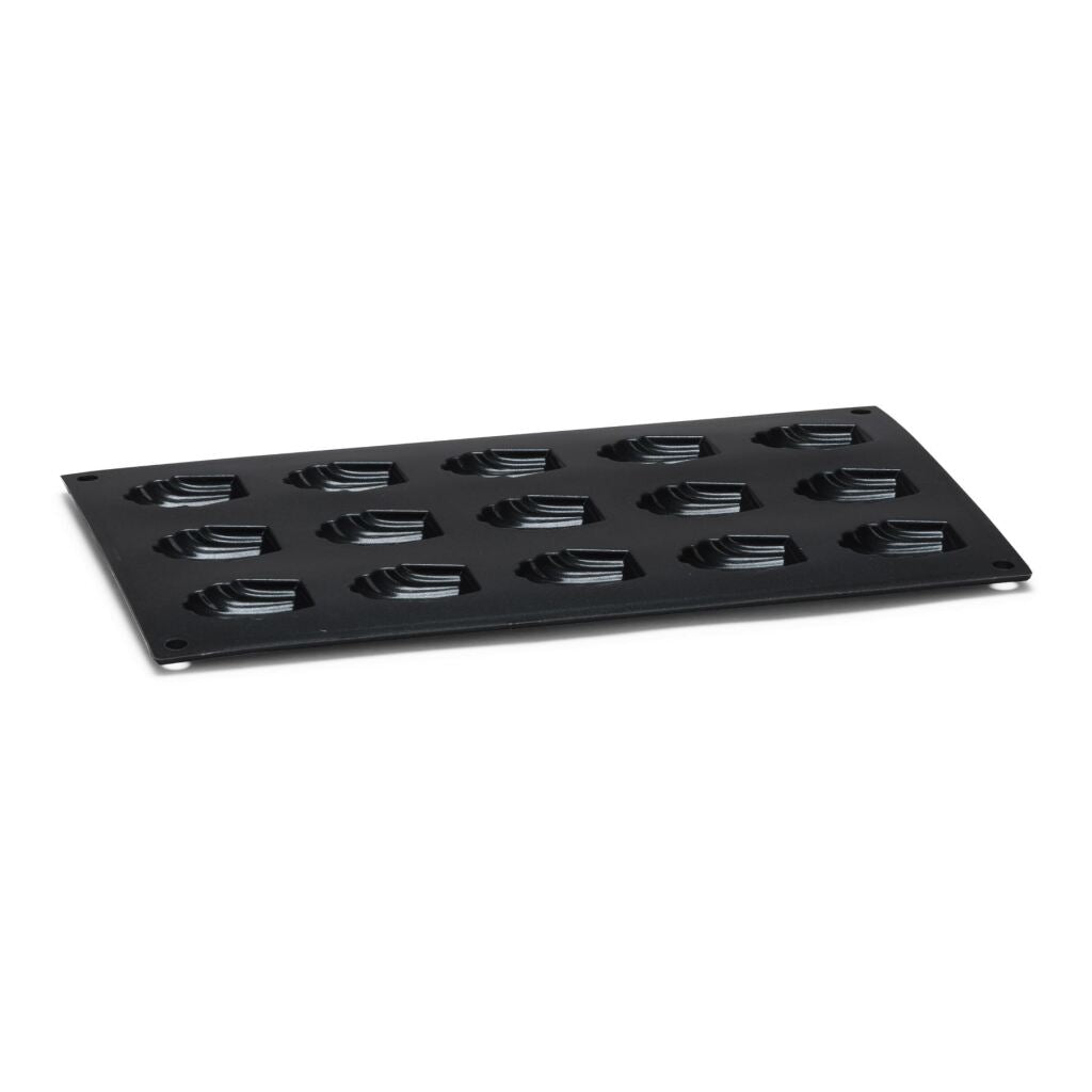 Patisse Mini Madeleinevorm 15 Vaks 29X17 Cm Zwart/Siliconen