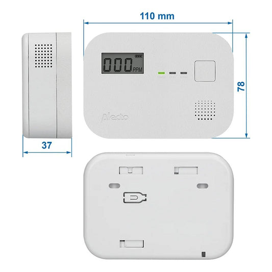 Alecto Koolmonoxide Melder Wit
